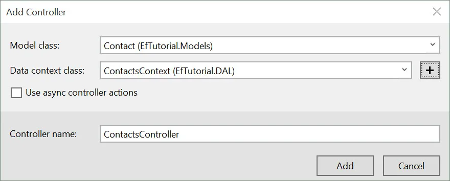 Web API configuration options