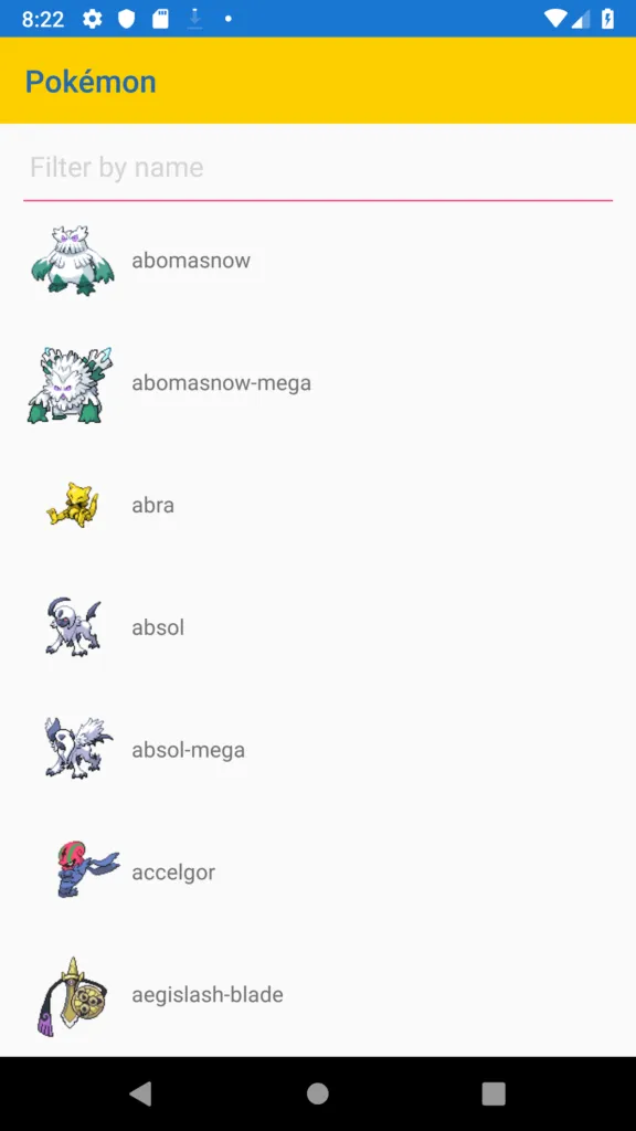 RadListView Normal Layout